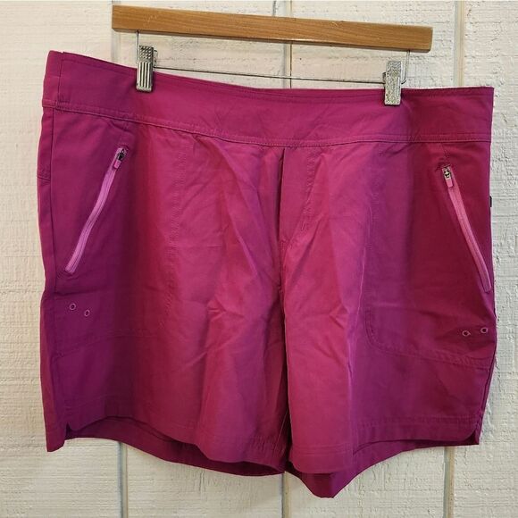 PACIFIC TRAIL Women's Pink  SPF 40+Quick Dry Light Weight Stretch Shorts XL - Picture 1 of 9
